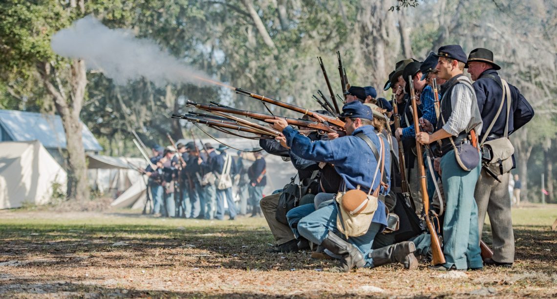 Battle of Townsend's Plantation - 2017 - Civil War Re-enactment - Mount ...